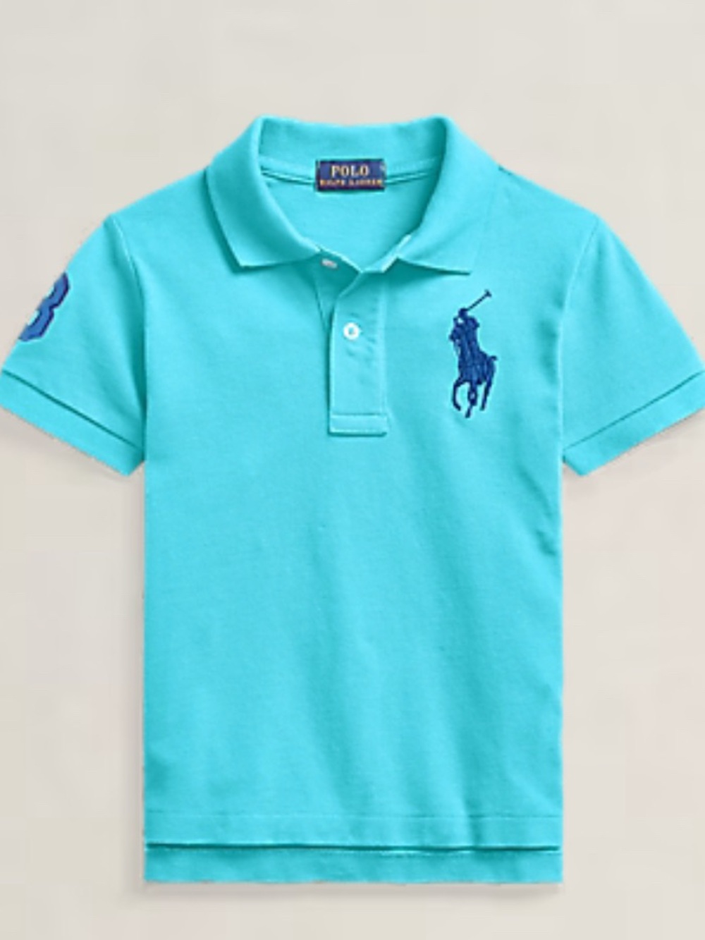 Polo Ralph Lauren Classic Fit Big Pony Blue Polo Shirt Size 6 Old Money Luxury